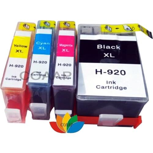 4 Compatible ink for HP 920 XL CD975AE CD972AE CD973AE CD974AE cartridge for hp OfficeJet 6000 6500 7000 Printer