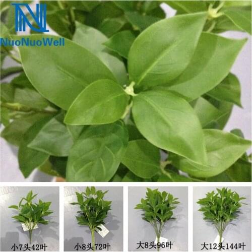 NuoNuoWell Plant Wall Decoration Leaves Bunch Mini Tree Green Artificial Foliage Plant DIY Display Accessories