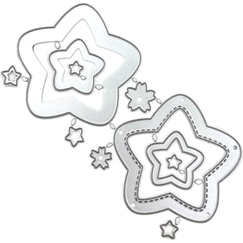 Stars Metal Cutting Dies Stencil Scrapbooking DIY Album Stamp Paper Card Embossing Decoration