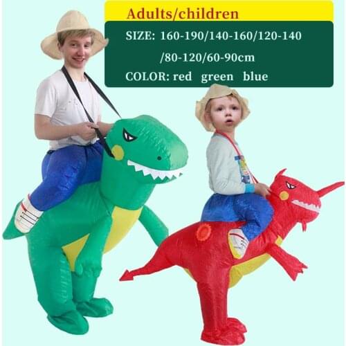 Kids Inflatable Dinosaur Costume Party Cosplay Parents Child Campaign Play a Suit Dino Boys Girls Halloween Spoof Clothing