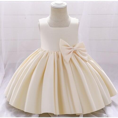 New Kids Dresses For Girls Champagne Bridesmaid Elegant Princess Wedding Dress Vestido Party Formal Wear