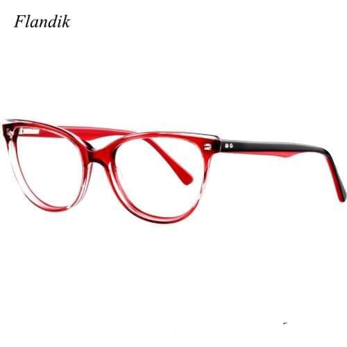 Oversized Acetate Optical Spectacles Women Men Vintage Cat eye Prescription Myopia Presbyopia Glasses Frame