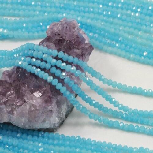 ! Wholesale 140pcs 4mm Crystal Glass Beads Faceted Rondelle JT6008