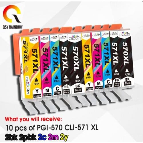 PGI-570XL CLI-571XL FOR Pixma TS 5055 9055 5050 5051 5052 5053 Printer ink cartridge pgi570 cli571 pgi-570 full ink refill