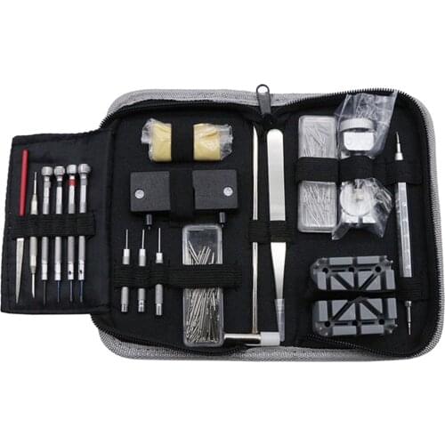 255x Professional Watch Repair Kit Cleaning Cloth Ear Batch Buckle Pins Set