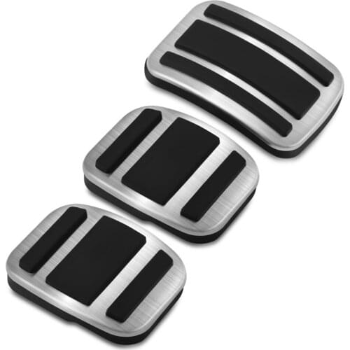 Antiskid Pad MT Brake Accelerator Gas Fulel Clutch Pedal Cover Fit For Peugeot 3008 4008 5008 2017 2018 Parts Stainless Steel