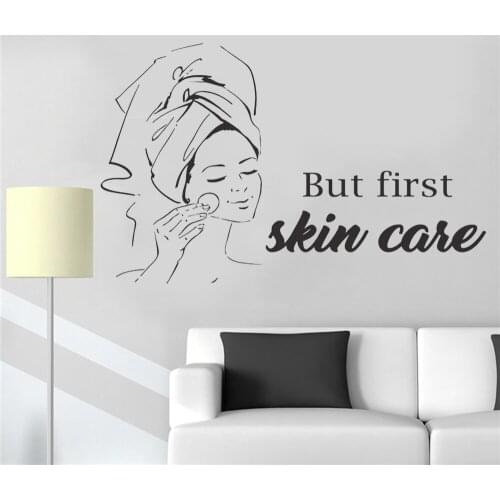 Facial Skin Beauty Salon Bathroom Wall Decal Beauty Salon Spa Wall Quote Wall Sticker Decal Vinyl Home Decor