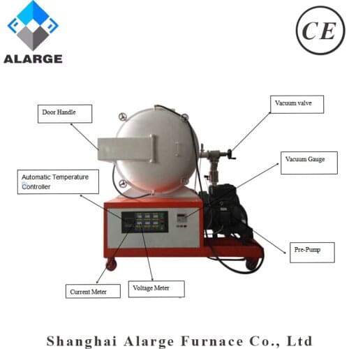 Vacuum heat treatment furnace with MoSi2 heating elements