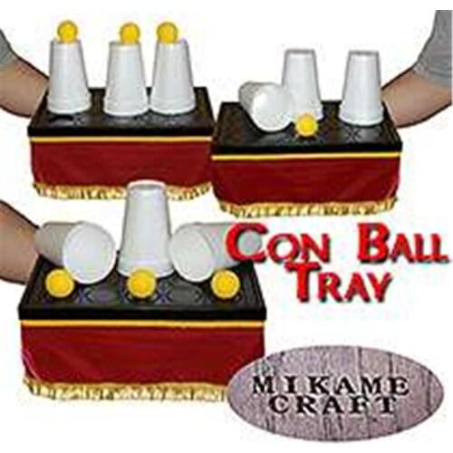 Con Ball Tray (size:14" x 9"x 6") Magic Tricks Magician Appearing/Vanising Ball Magie Close Up Illusion Gimmick Props Comedy