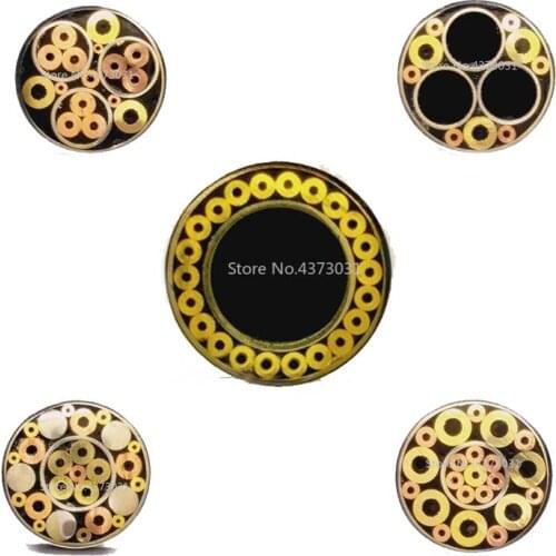21 Kinds Design 6mm Mosaic Pin Rivets for DIY Knife Handle Screw Decorate Exquisite Style Knife Handle Tool Rivets Length 9cm