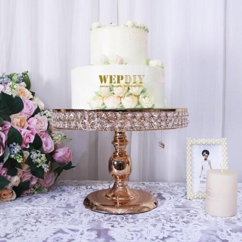 Gold Mirror cake stand Electroplating Metal cupcake stand wedding party dessert table decoration