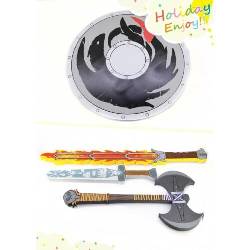 2019 Newest How To Train Your Dragon 3 Action EVA cosplay weapons fire sword axe Buckler toys for Kids