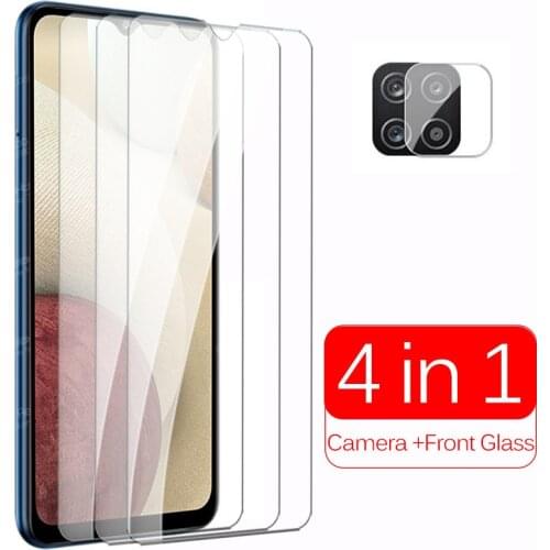 3pcs Front Tempered Glass For Samsung Galaxy A12 A 12 SM-A125F/DS Protective Glass Phone Screen Protector With Camera Lens Film