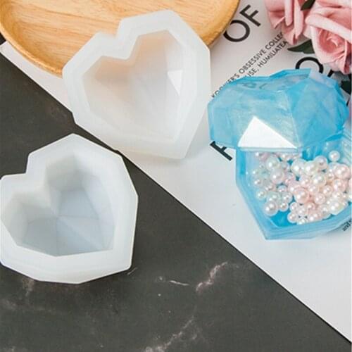 3D mirror storage box silicone mold DIY jewelry storage mold, plaster, clay, resin accessories accessories tools