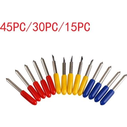 45PCS 30PCS 15pcs 5pcs 30 45 60 Roland Cricut Plotter Vinyl Cutter Blade Knife Cutter Blades For Power Tools Cutting Plotter