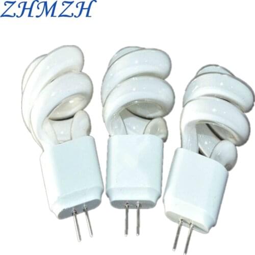 5pcs/lot G4 AC 220V 3W 5W Lens Headlight Energy-Saving Light Bulbs Mirror light Aisle Lamp Small Spiral Tube Two Pins