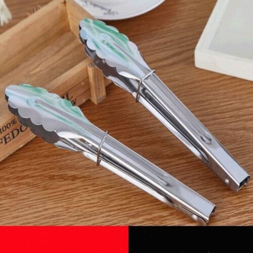 9 inch stainless steel bread clip barbecue food clip multifunctional kitchen household food clip buffet clip