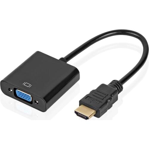 HDMI Male to VGA RGB Female HDMI to VGA Video Converter adapter HDMI Cable Full HD 1080P Digital to Analog Video Audio Cable