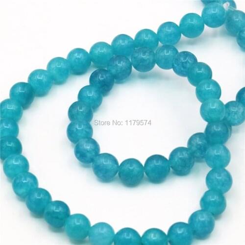 6mm 8mm Accessories Amazonite Chalcedony Crafts Loose DIY Round Beads Balls Stone Jewelry Making Women Girl Christmas Gift Gems