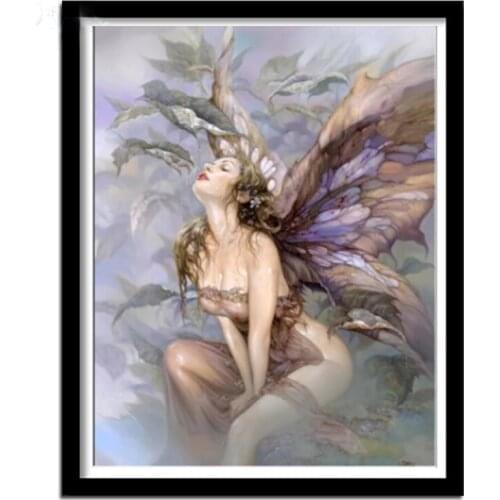 Diamond embroidery Cartoon Princess butterfly flowers full square round drill diamond painting 5d diy diamond mosaic Queen