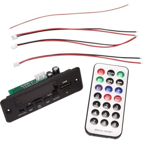 5V-32V Car Audio MP3 Decoder Board With 2X3W Power Amplifier And Call Recording Color Screen Car MP3 Decoder