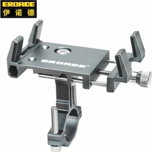 Motorcycle Bike Mobile Phone Holder Electric Bicycle Aluminum Alloy Anti-Slip Shock Absorption Generic Accessories SALE