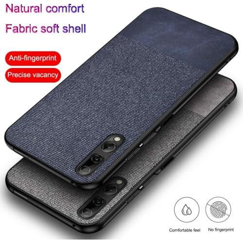 For Huawei Honor 9X Pro 9X STK-LX1 20 Nova 5T Y9S Case Soft Anti-fingerprint Shockproof Canvas Cover For Huawei Honor 9X Funda