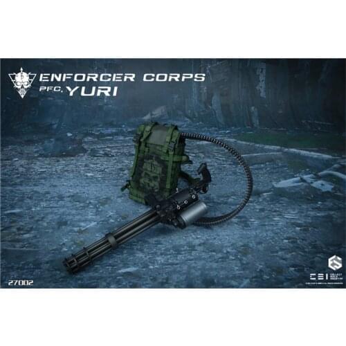 For Sale 1/6th Vulcan Cannon Gatling Weapon Battle Conflict Model Of EASY&SIMPLE ES 27002 Enforcer Corps Yuri For 12inch Body