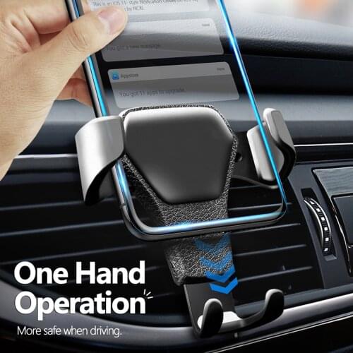 Gravity Auto Phone Holder For Phone in Car Air Vent Clip Mount No Magnetic Mobile Phone Holder Cell Stand Support For iPhone GPS