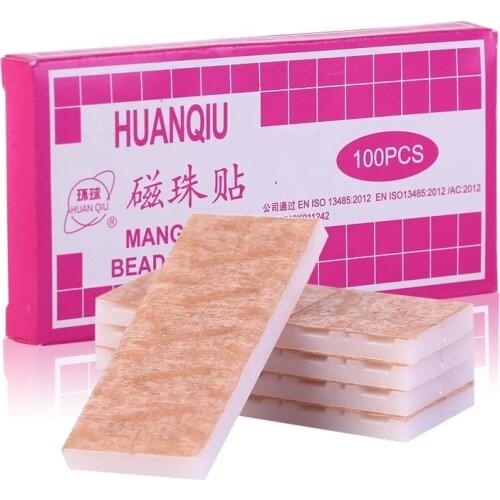 Huanqiu Brand Press needle Sterile Gold-plated Magnetic Therapy Auricular Ear Acupuncture ear seeds