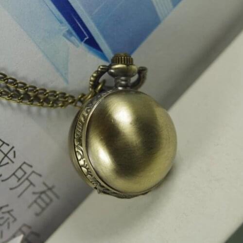 Pocket Watches quartz 1pcs/lot 2017 free shipping hot sale new for men womens lady ball shell mini bronze vintage Antique wp072