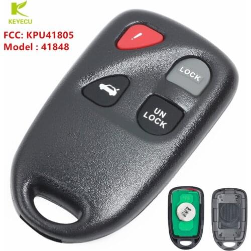 KEYECU New Keyless Entry Remote Car Key Fob 4Button for 2004-2008 Mazda RX8 FCC ID: KPU41805 Model 41848