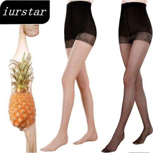 Iurstar Tights Women Lace Safety Pants Pantyhose Anti-peeping underpants Tights Pantyhose Stockings lingerie Hosiery