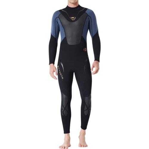 3mm Male Diving Wetsuit One-Piece Diving Suit Jumpsuit Rash Guard Scuba Diving Swimming Full Body Swimsuit