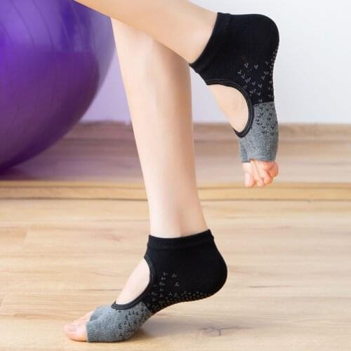 Five Toes Yoga Socks Non-slip Grip Pilates Socks Women Dance Ballet Sport Socks for Fitness Barre