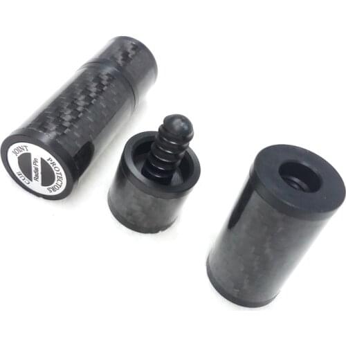 Latest Billiards Pool cue joint protectors Radial pin black carbon joint protectors Billiards accessories