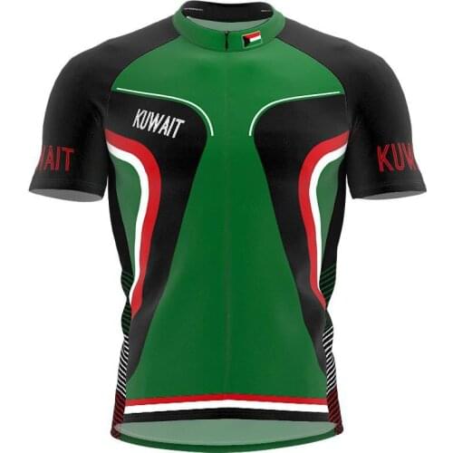2021 New KUWAIT Men And Women classic cycling team short sleeved bike Road Mountain Race Clothing Maillot ciclismo bike jersey