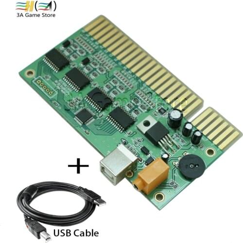 2018 The Second Generation 2 Players USB PC to Jamma Arcade Console Converter PCB Board Parts