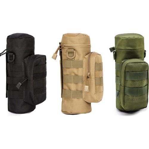 Camping Hiking Bags Molle Water Bottle Pouch Tactical Gear Kettle Waist Shoulder Bag for Army Fans Climbing Bags