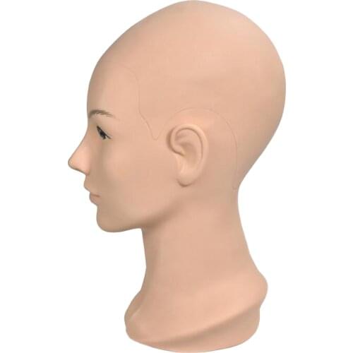 Professional Female Head Model Wig Hair Display Mannequin Manikin Display Head Wig Hat Stand Styling Head for Making Wigs