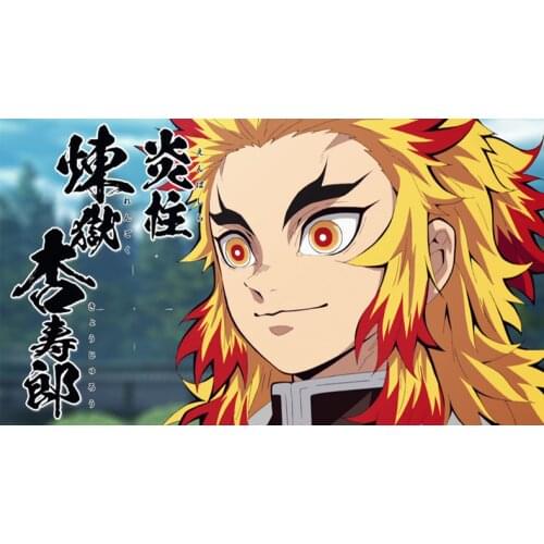 RuleMylife kyojuro rengoku kimetsu no yaiba Demon Slayer car stickers decal anime cute car accessories decoration pegatinas para coche