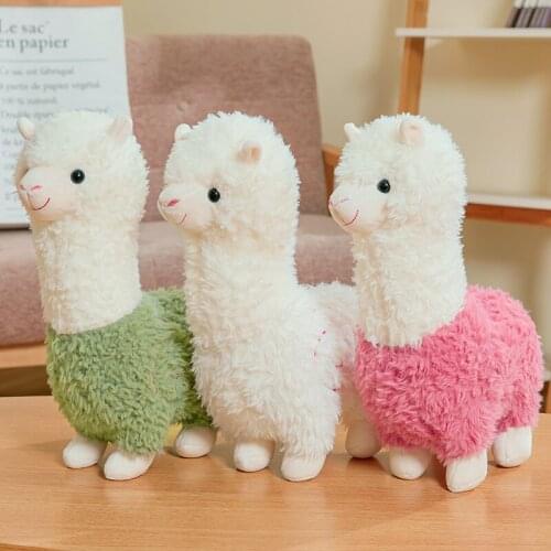 Nice new 28/38cm plush cute sheep doll Grass Mud Horse stuffed soft Soothing doll good quality christmas gift for kid