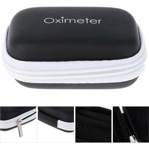 1PCS Pulse Oximeter Storage Bag Potable Case Neutral Finger Blood Oximeter Zipper Bag Protect Box Oximeter Cover