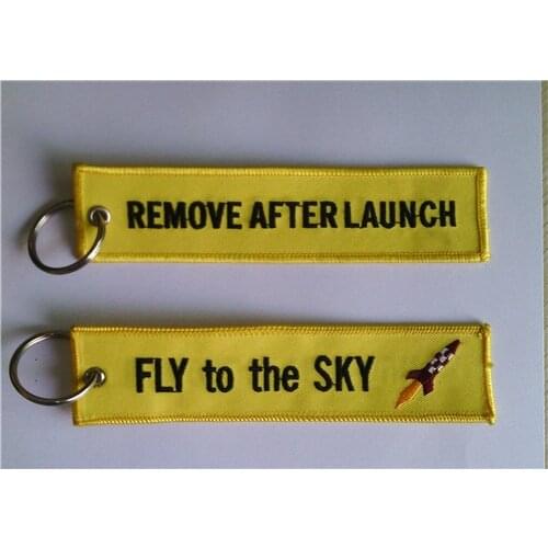 Remove After Launch Fly to The Sky Keychain