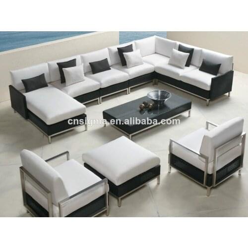 Comfortable outdoor furniture rattan sofa