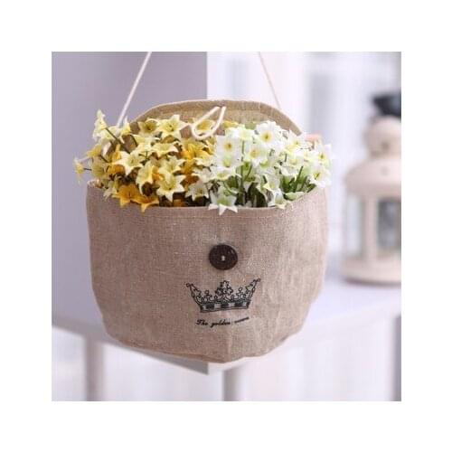 Cotton & Linen Receive bag hanger bag storage bag Organiser 12*20cm free shipping