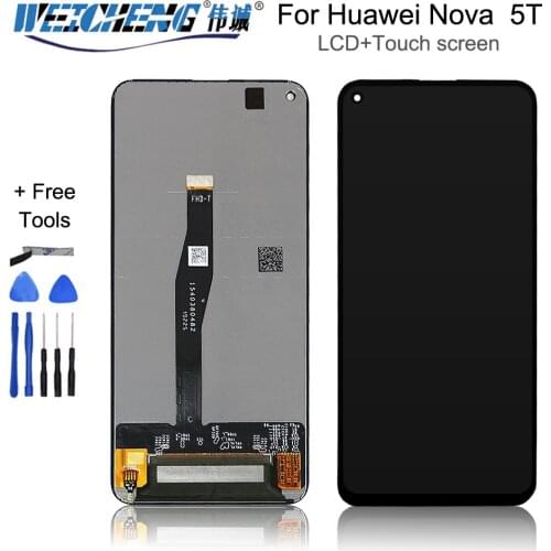 6.26"for Huawei Nova 5T LCD Display+Touch Screen Digitizer Assembly with Frame For Huawei Nova5T YAL-L21