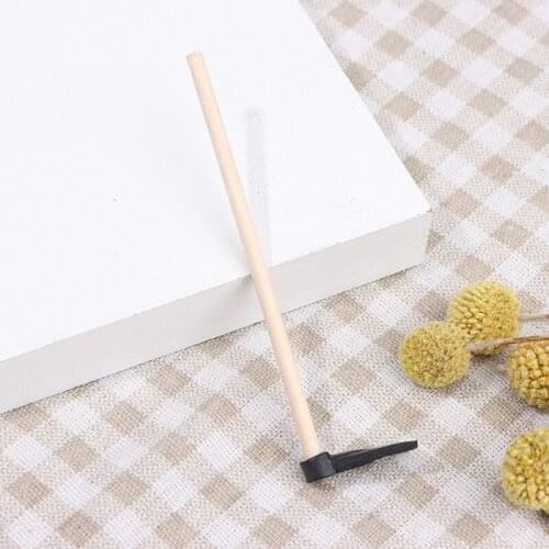 1pcs 1/12 Dollhouse Miniature Accessories Mini Axe Hoe Simulation Miniature Farm Tools Ax Model Toy for Doll House Decoration