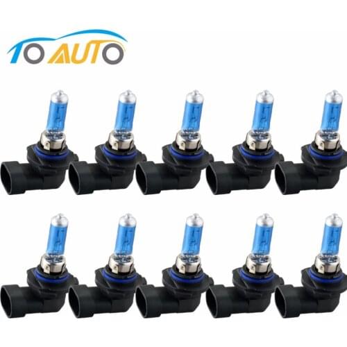 10pcs 9006 HB4 Super Bright White Fog Halogen Bulb Hight Power 55W Car Head Light Lamp External headlight auto parts promotion
