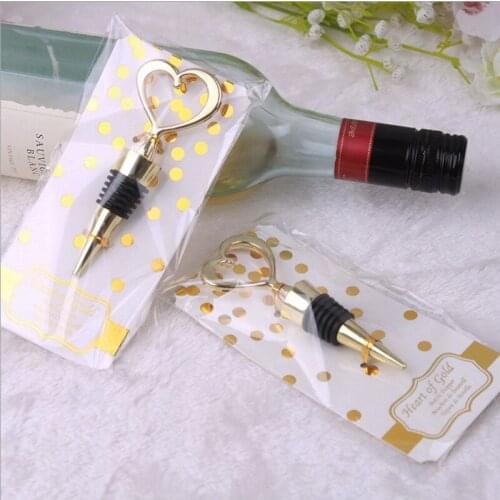 200Pcs Stainless Steel Elegant Heart Shaped Red Wine Champagne Collection Wine Bottle Stopper Twist